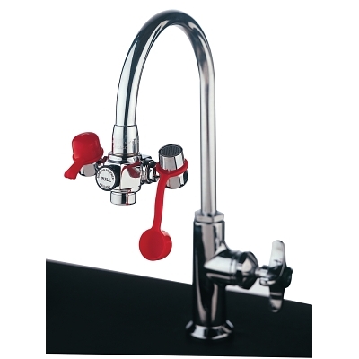 EMERGENCY FAUCET MOUNTEDEYE WASH W/ADJUSTABL